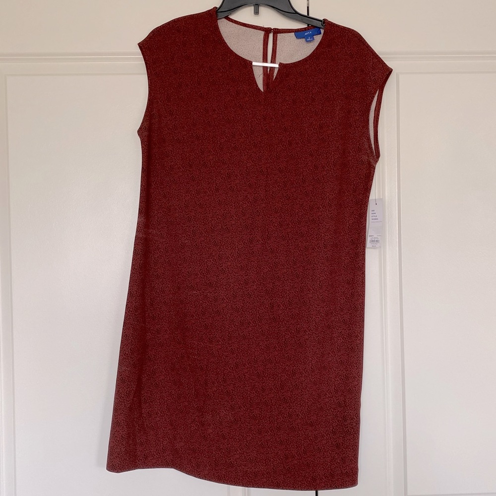 Womens Apt 9 Dress; Red w/Black Specks; Size Small; NEW WITH TAGS - NEVER WORN